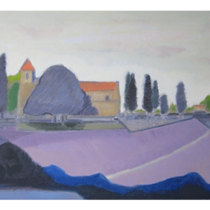 Approach to Highgate Car Park 49 x 41 cms. Oil on board 2024 To follow