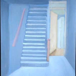 Staircase 1 (Original Stairs) all sizes are framed. 52 x 43 cms. Oil on canvas board.