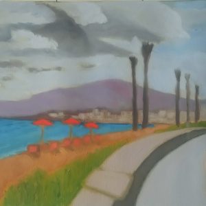 Sea View Tamuda Bay 32 x 41 cms