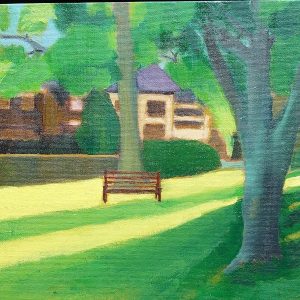 Kitchen Garden 1 – ‘Le Phebus’ Oil on canvas.  2023   44 x 34 cms.